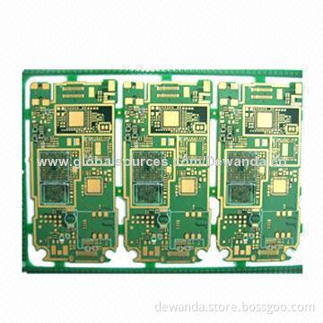 HDI Multilayer PCB with Immersion Gold and LPI Green Solder Mask